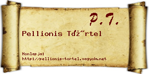 Pellionis Törtel névjegykártya